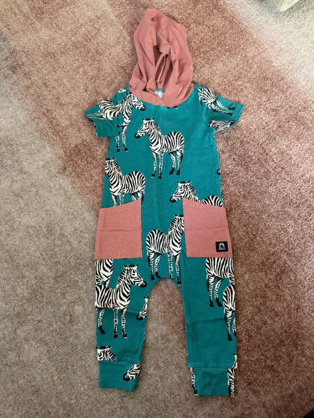 Rags to Raches Zebra Baby Jumpsuit – NWT